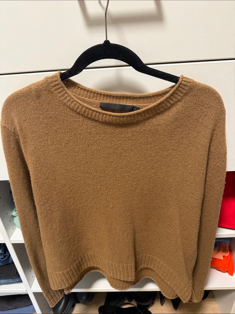 Jenni Kayne Camel Crewneck Sweater